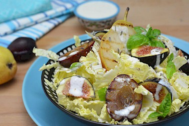 Blattsalat mit Thunfisch an Honig-Balsamico-Vinaigrette